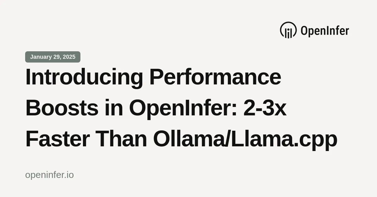 Introducing Performance Boosts in OpenInfer: 2-3x Faster Than Ollama/Llama.cpp